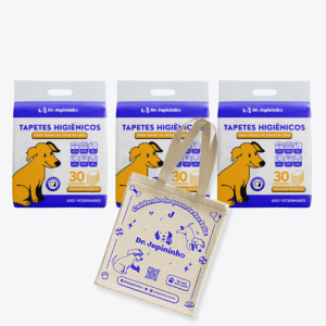 3 Pacotes de Tapete Higiênico Para Cães 60x60cm (90 Unidades)