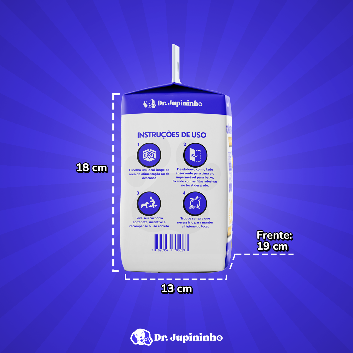 12 Pacotes de Tapete Higiênico Para Cães 60x60cm (360 Unidades) - Imagem 3