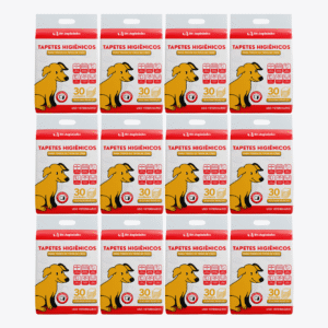 12 Pacotes de Tapete Higiênico Para Cães 60x80cm (360 Unidades)