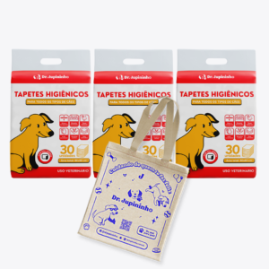 3 Pacotes de Tapete Higiênico Para Cães 60x80cm (90 Unidades)