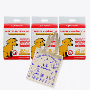 3 Pacotes de Tapete Higiênico Para Cães 60x80cm (90 Unidades)